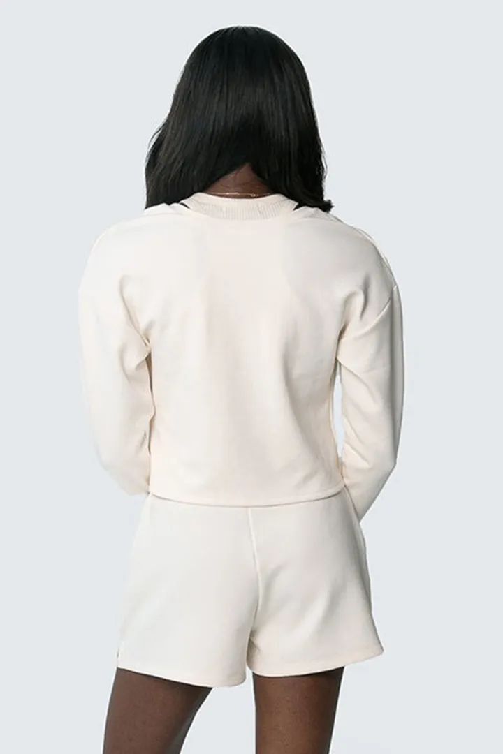ALL AROUND LOUNGE REVERSIBLE TOP - EGGNOG