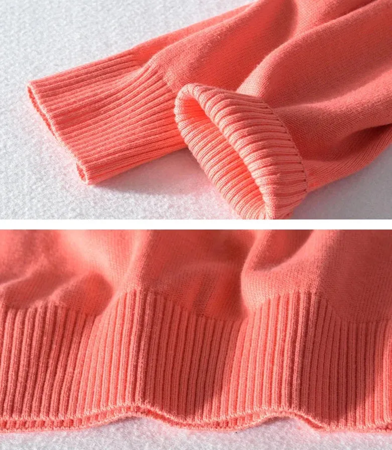 Autumn half zipper cotton sweater