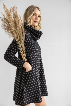 Como Spot Weave Cowl Tunic