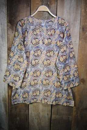 Cotton Shiva Tunic Vintage in Blue