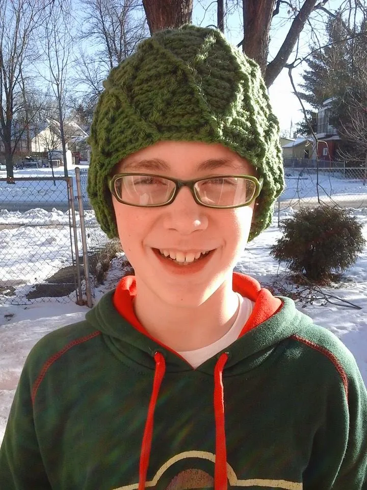 Crochet Pattern for Reversible Harlequin Beanie | Crochet Hat Pattern | Hat Crocheting Pattern | DIY Written Crochet Instructions