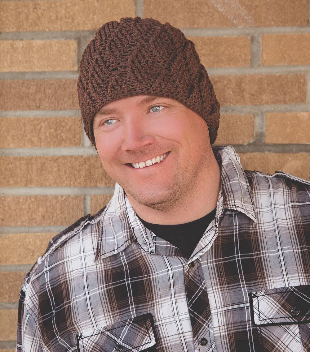 Crochet Pattern for Reversible Harlequin Beanie | Crochet Hat Pattern | Hat Crocheting Pattern | DIY Written Crochet Instructions