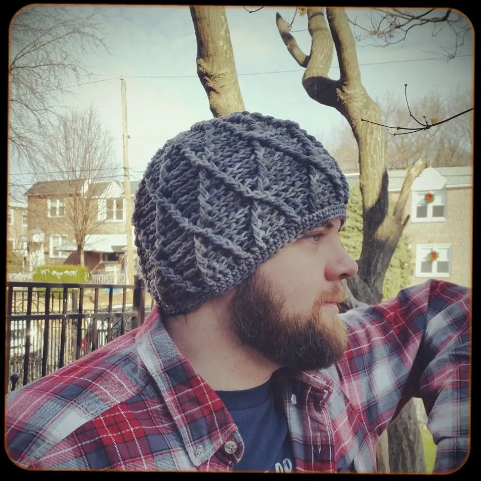 Crochet Pattern for Reversible Harlequin Beanie | Crochet Hat Pattern | Hat Crocheting Pattern | DIY Written Crochet Instructions