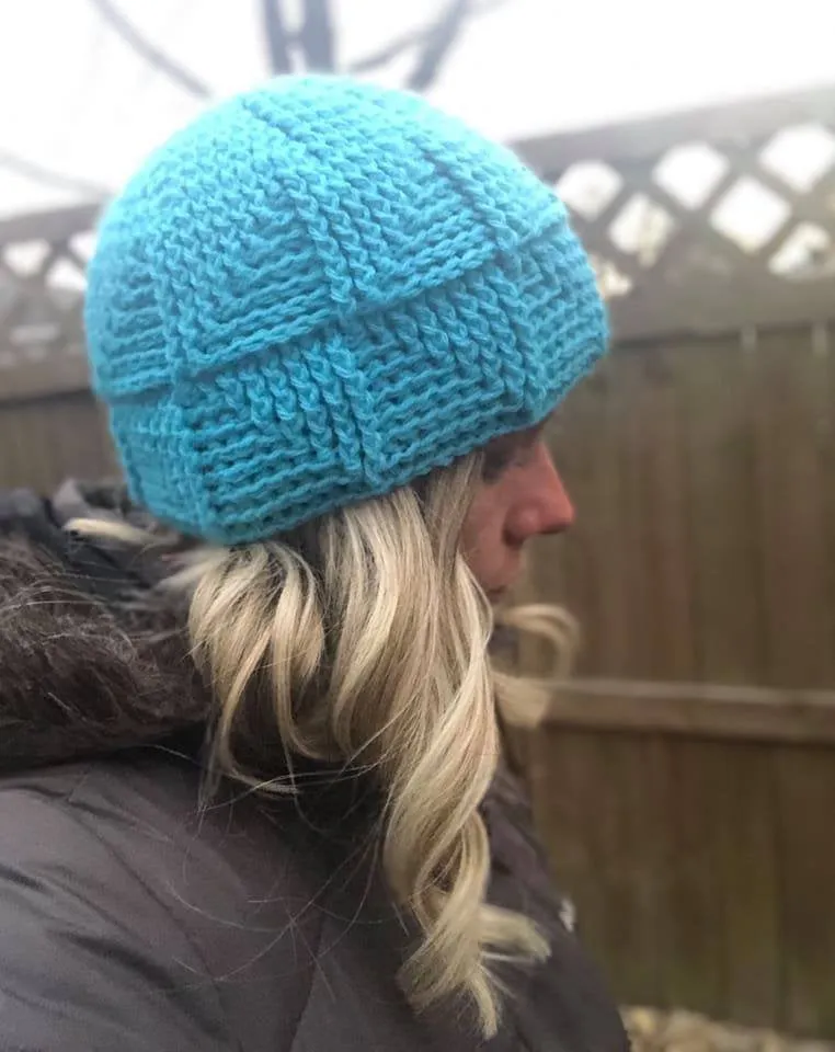 Crochet Pattern for Tri-Square Beanie | Crochet Hat Pattern | Hat Crocheting Pattern | DIY Written Crochet Instructions