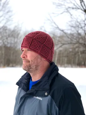 Crochet Pattern for Tri-Square Beanie | Crochet Hat Pattern | Hat Crocheting Pattern | DIY Written Crochet Instructions