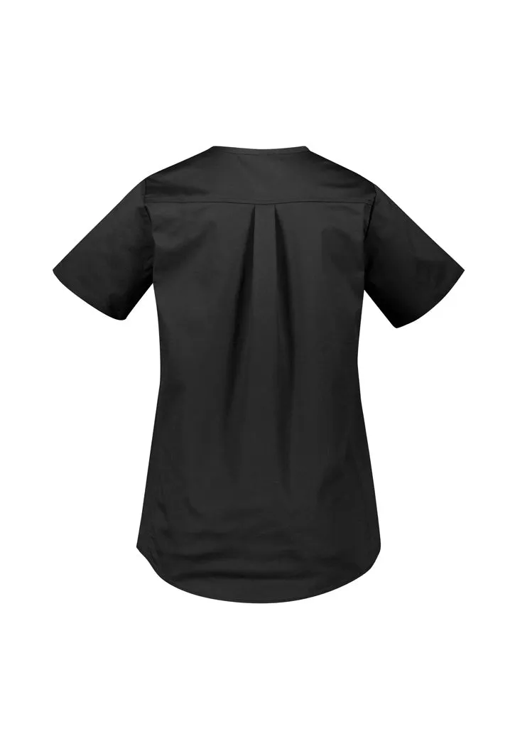 CST243LS BizCare Rose Womens Tunic Scrub Top