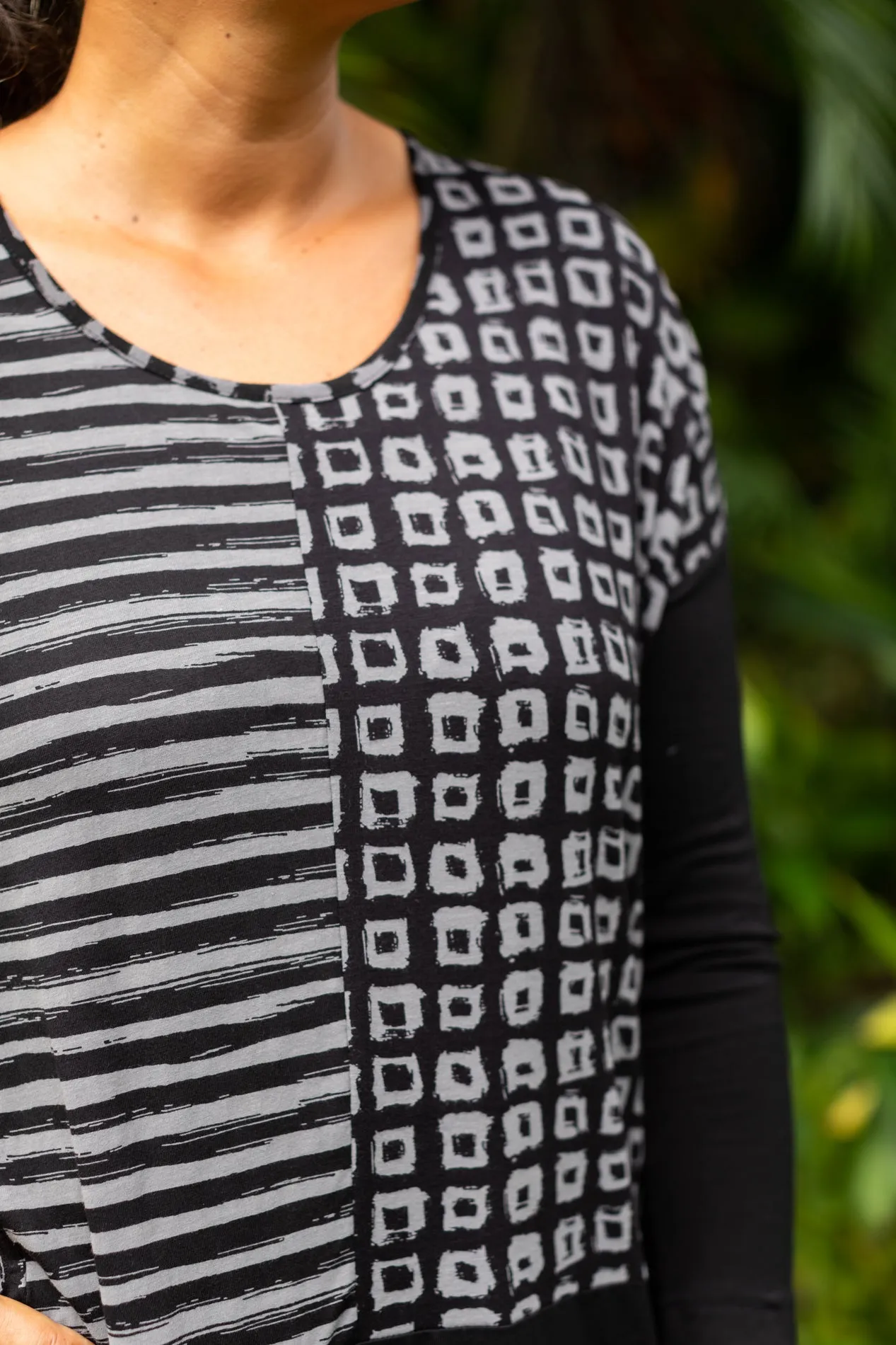 Cube Stripe Combo Tunic