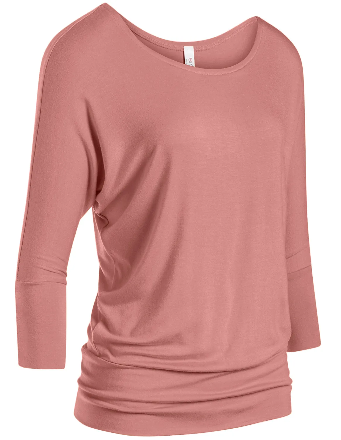 Dazzling Dolman Drape Sleeve Printed Top
