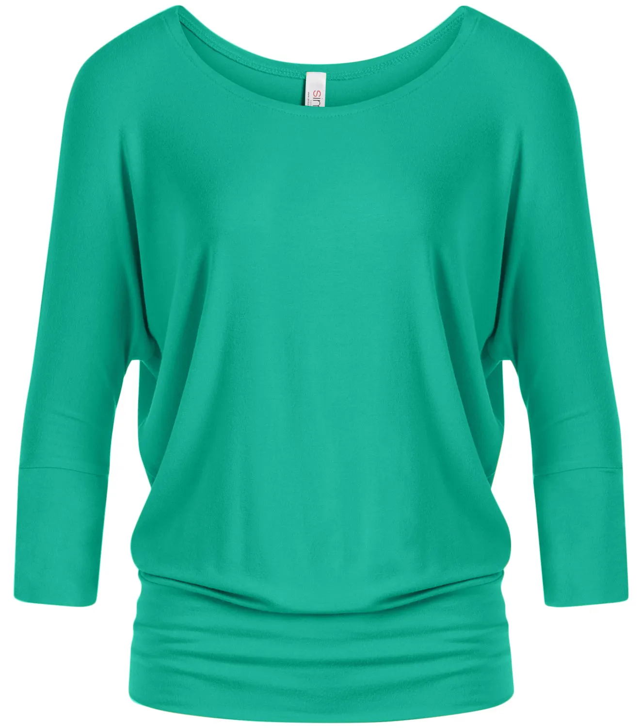 Dazzling Dolman Drape Sleeve Printed Top