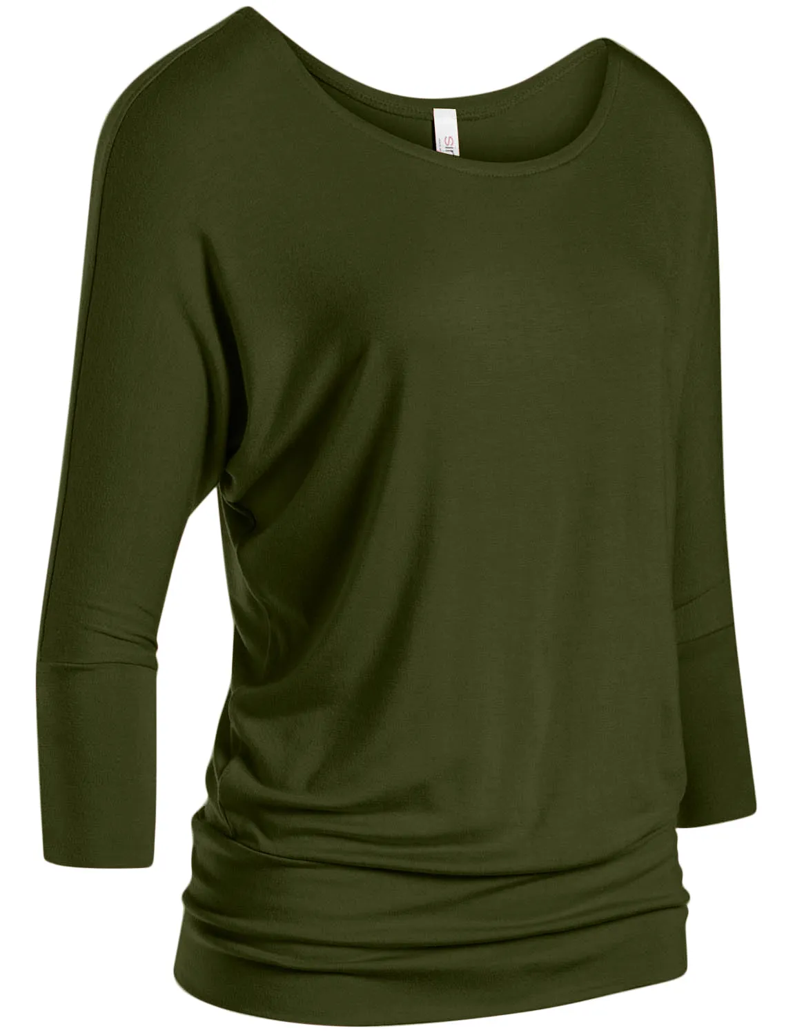 Dazzling Dolman Drape Sleeve Printed Top