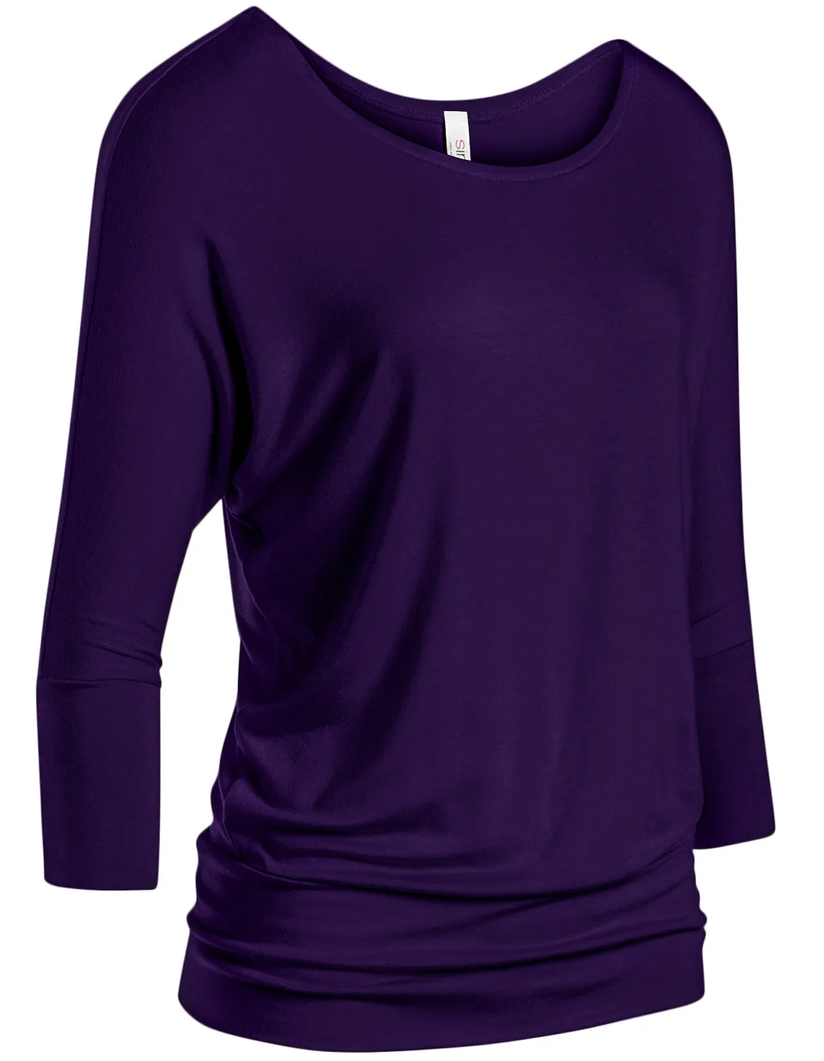 Dazzling Dolman Drape Sleeve Printed Top