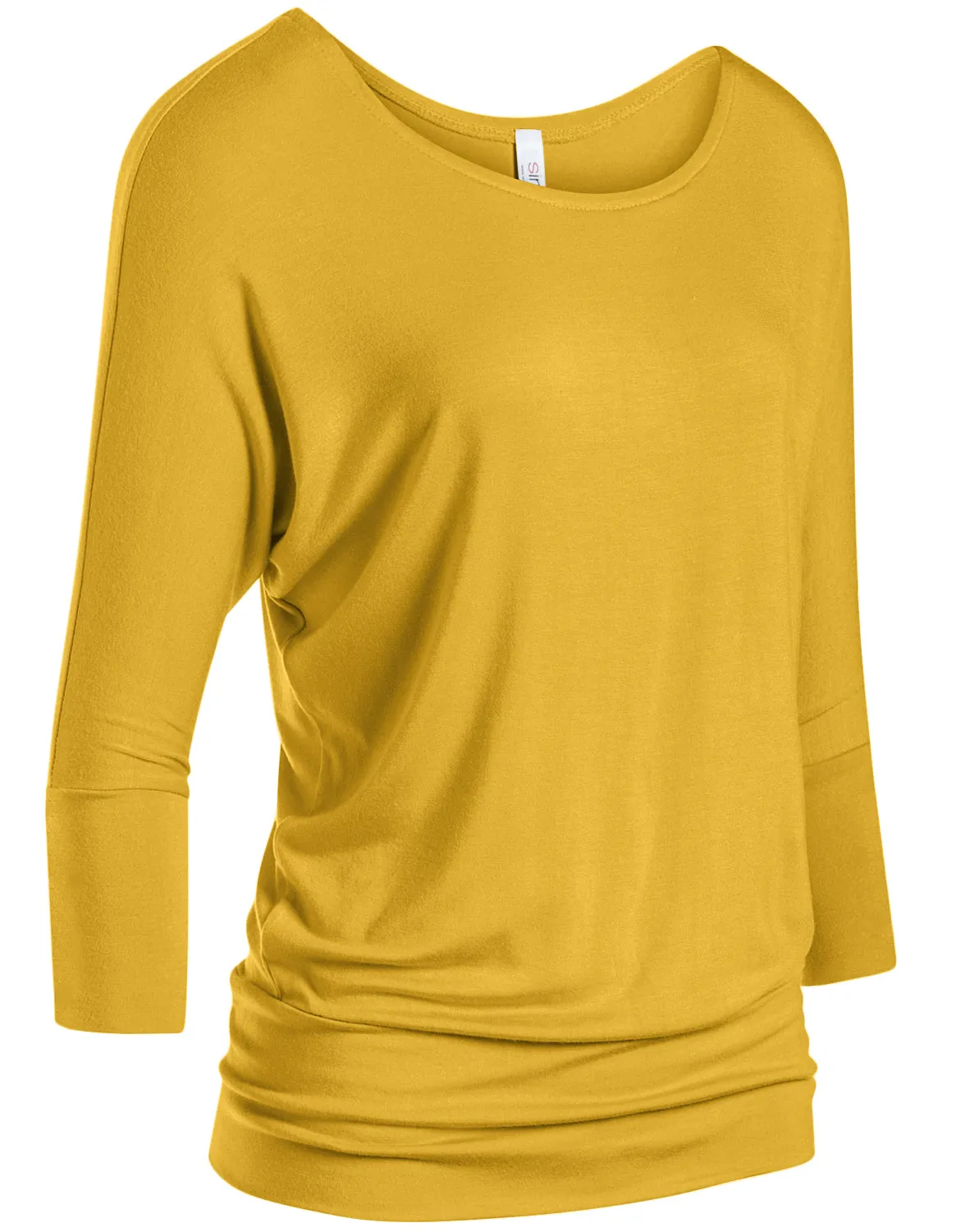 Dazzling Dolman Drape Sleeve Printed Top