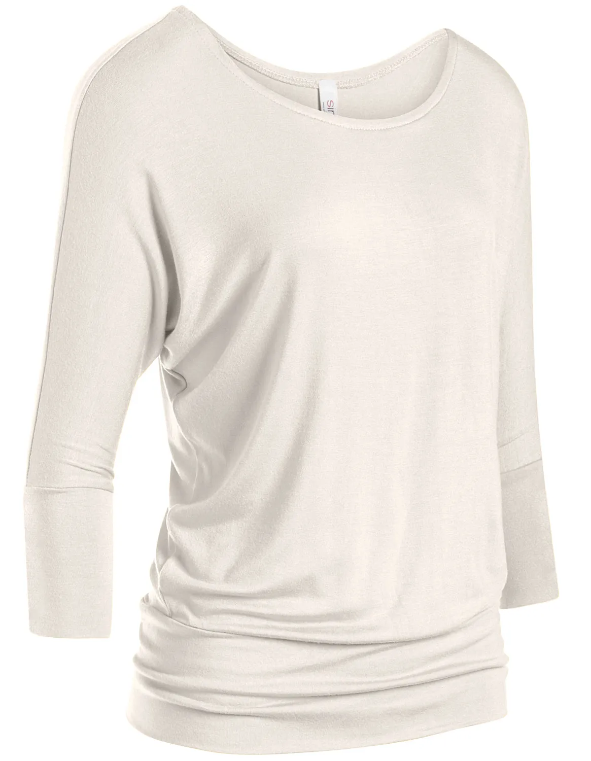 Dazzling Dolman Drape Sleeve Printed Top
