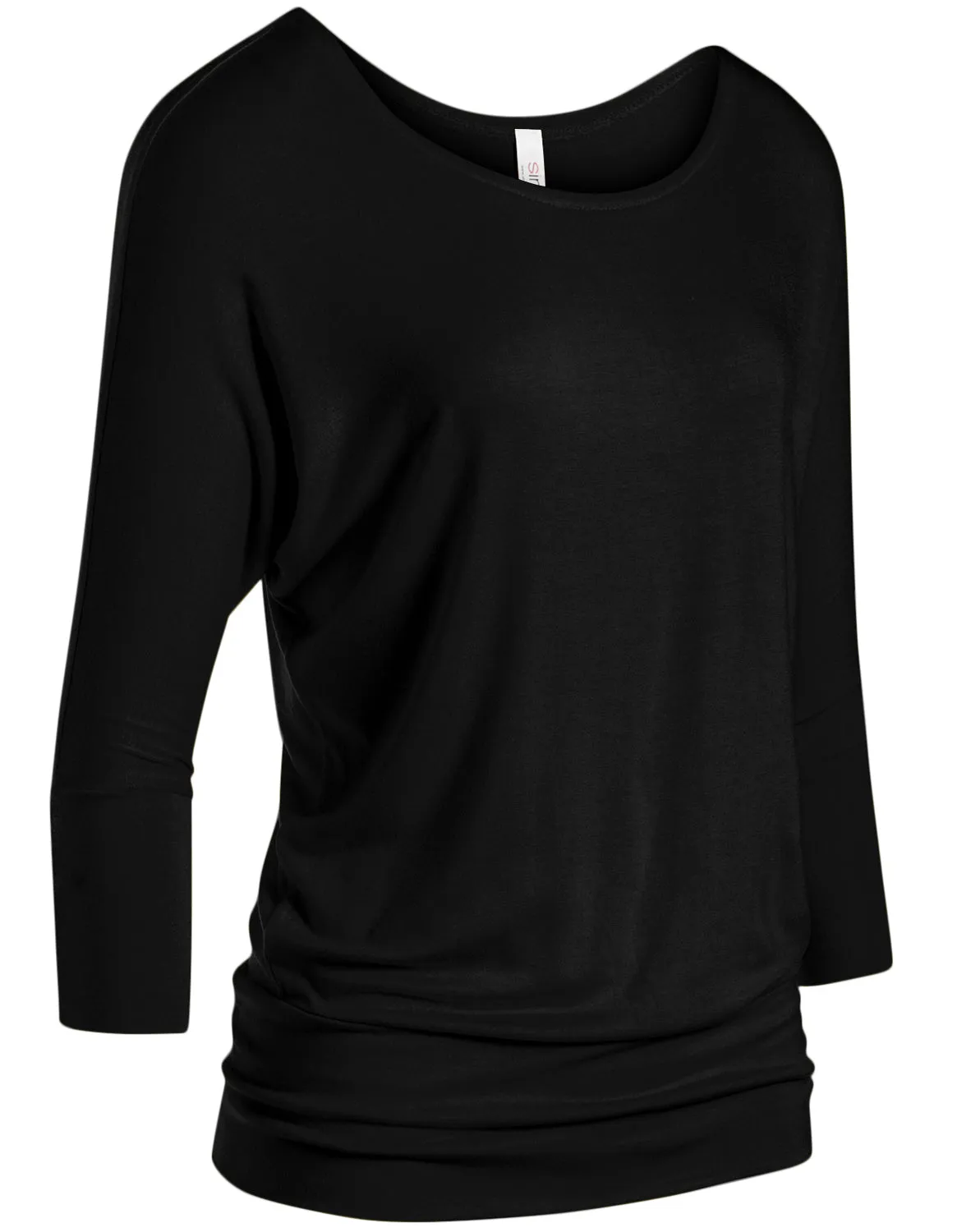 Dazzling Dolman Drape Sleeve Printed Top