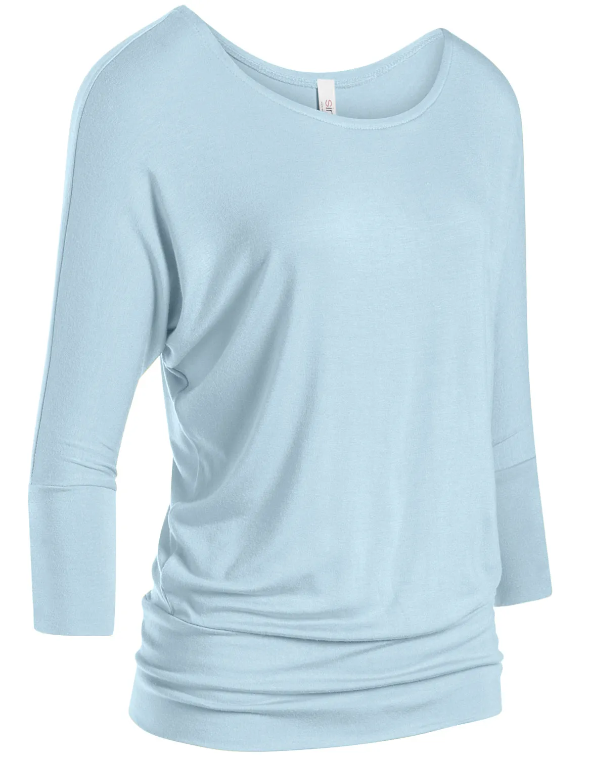 Dazzling Dolman Drape Sleeve Printed Top