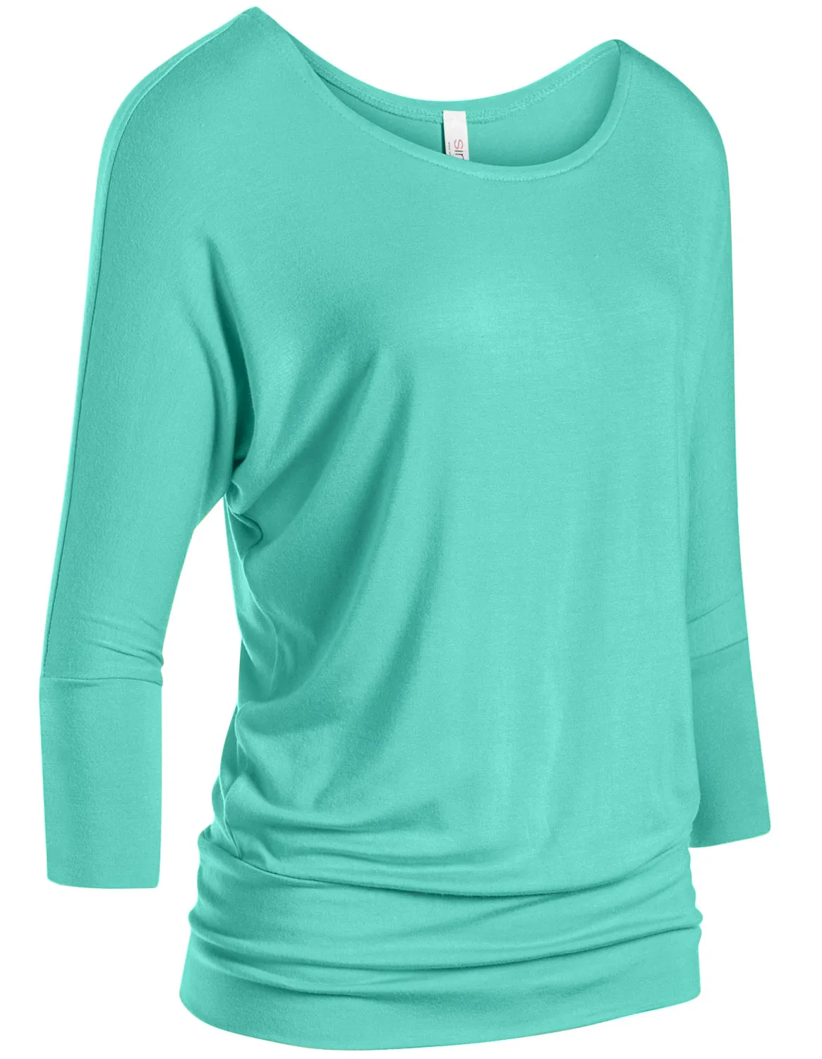 Dazzling Dolman Drape Sleeve Printed Top