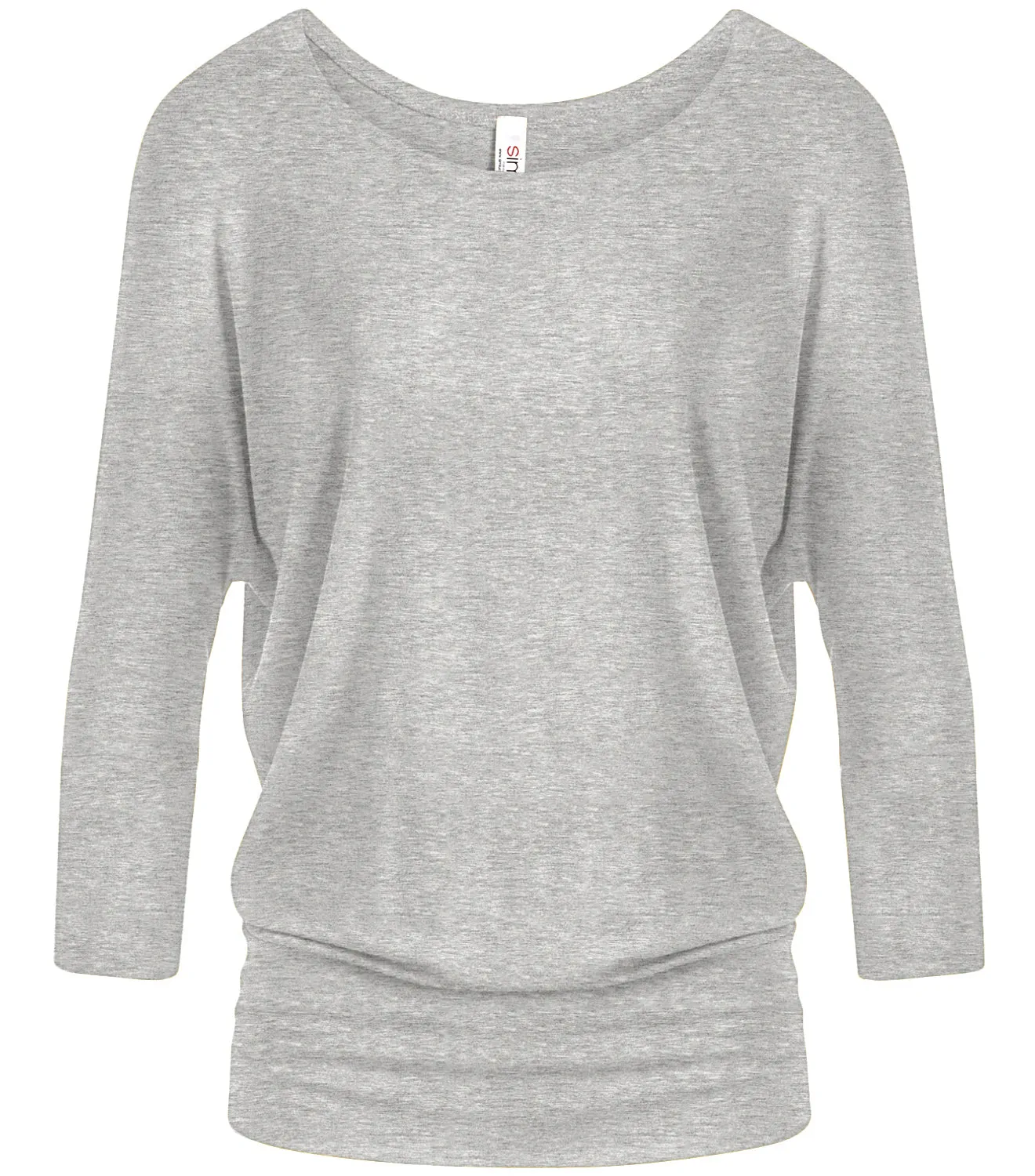 Dazzling Dolman Drape Sleeve Printed Top