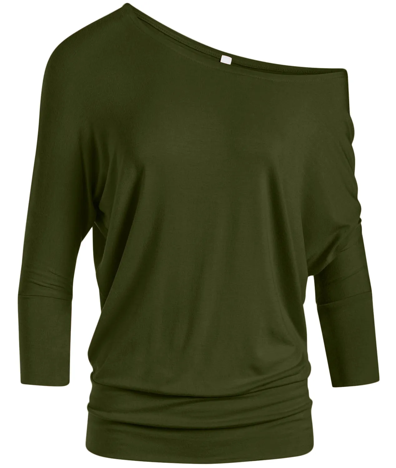 Dazzling Dolman Drape Sleeve Printed Top