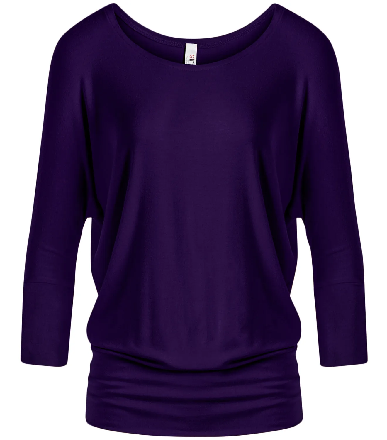 Dazzling Dolman Drape Sleeve Printed Top