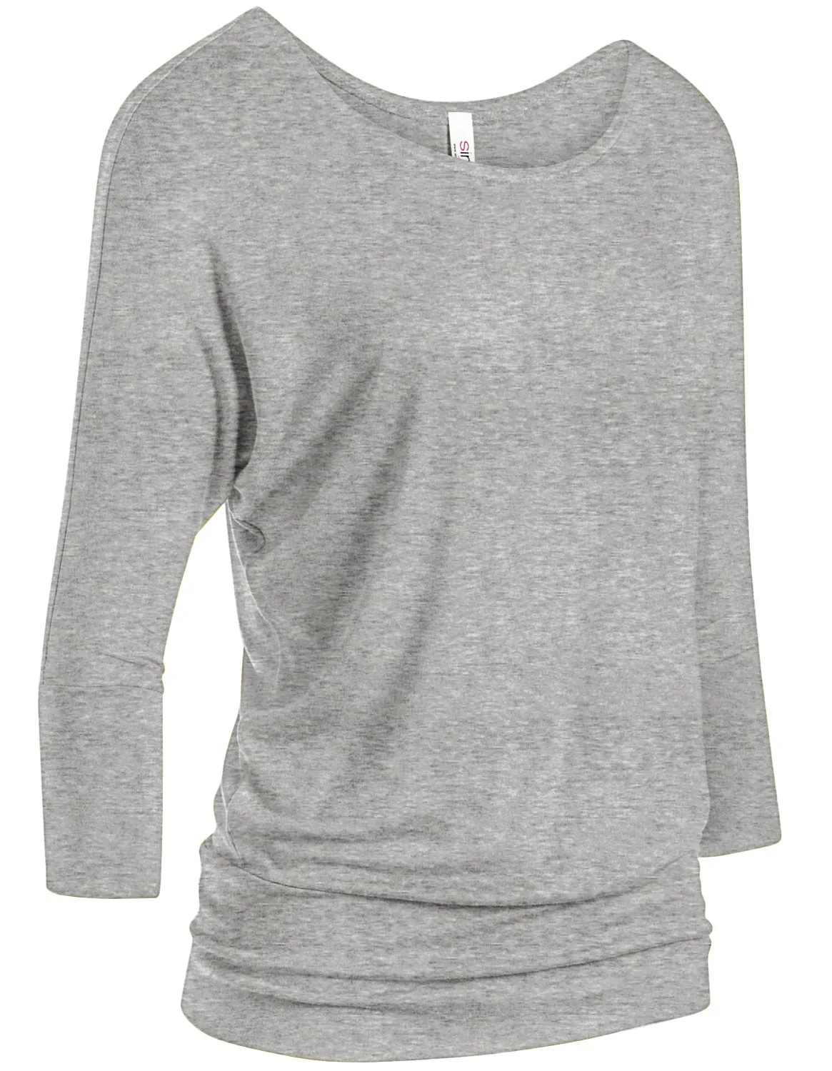 Dazzling Dolman Drape Sleeve Printed Top