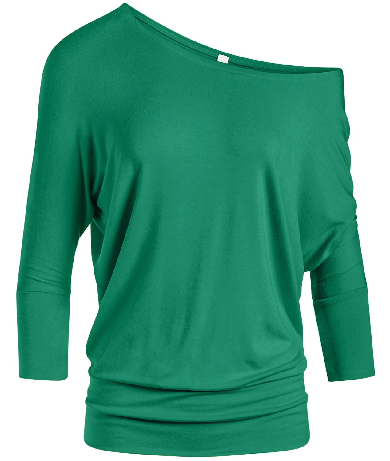 Dazzling Dolman Drape Sleeve Printed Top