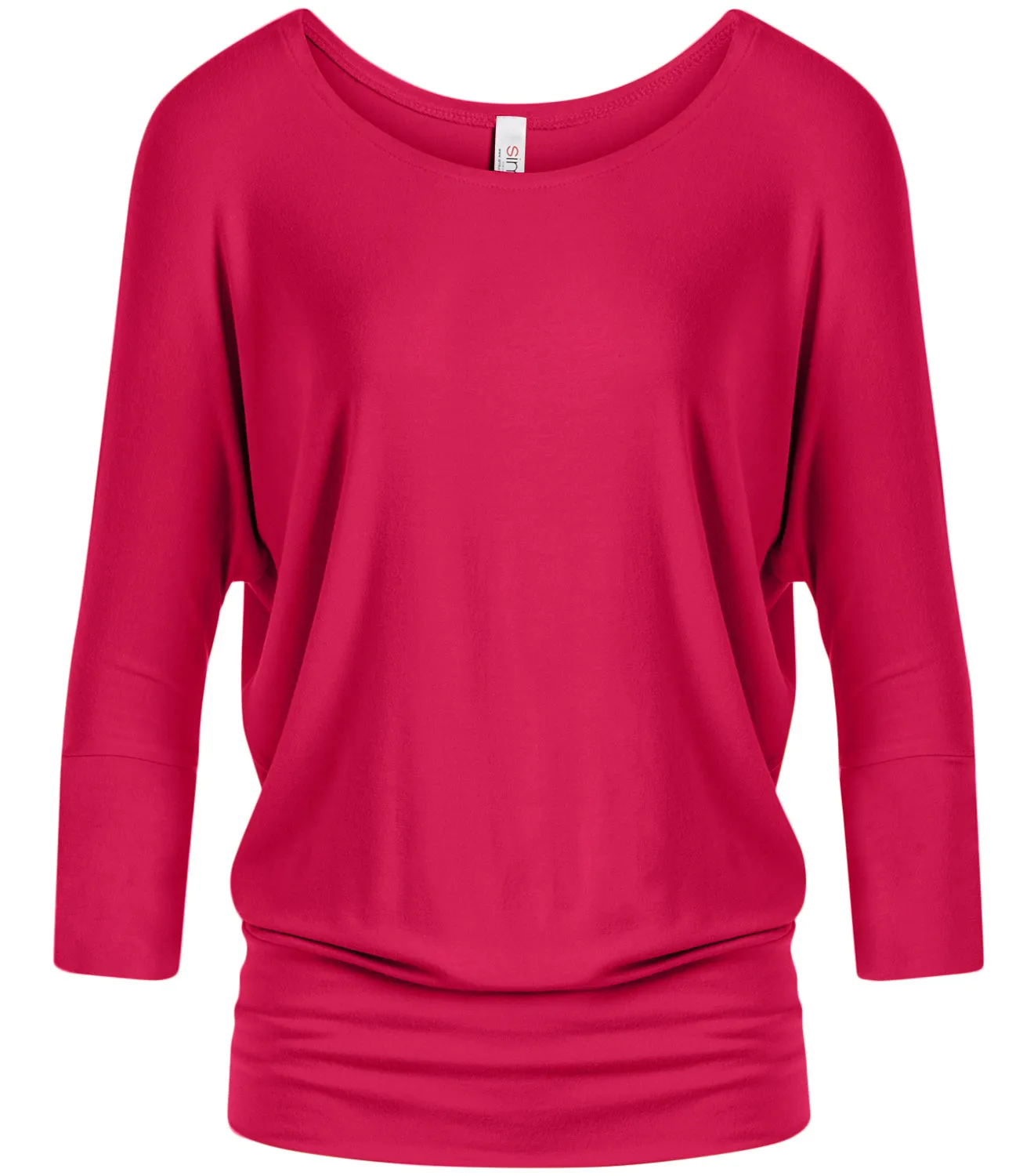 Dazzling Dolman Drape Sleeve Printed Top