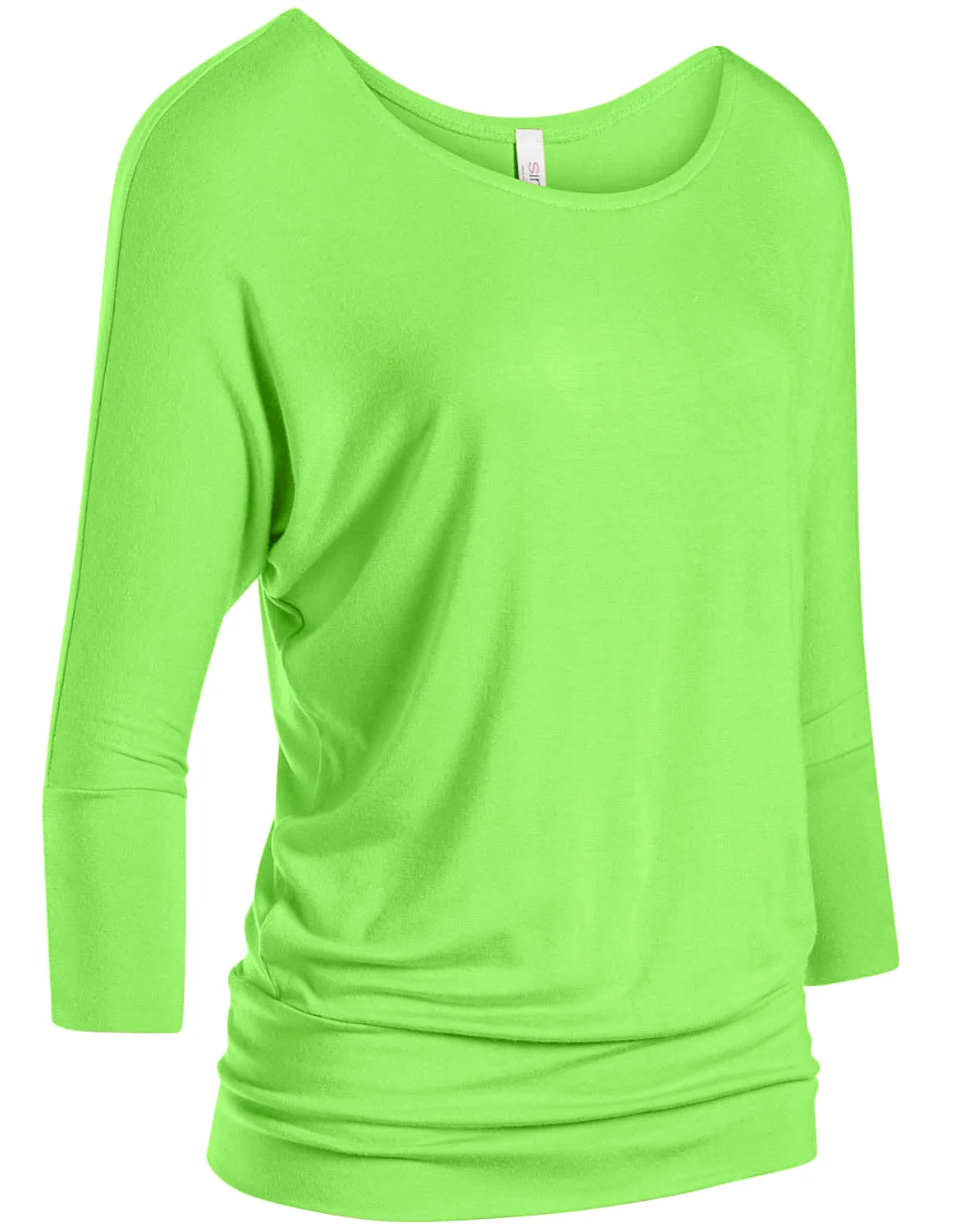Dazzling Dolman Drape Sleeve Printed Top