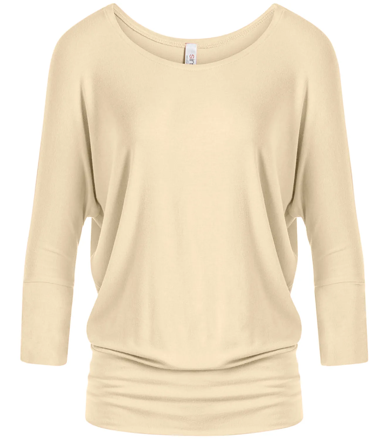 Dazzling Dolman Drape Sleeve Printed Top