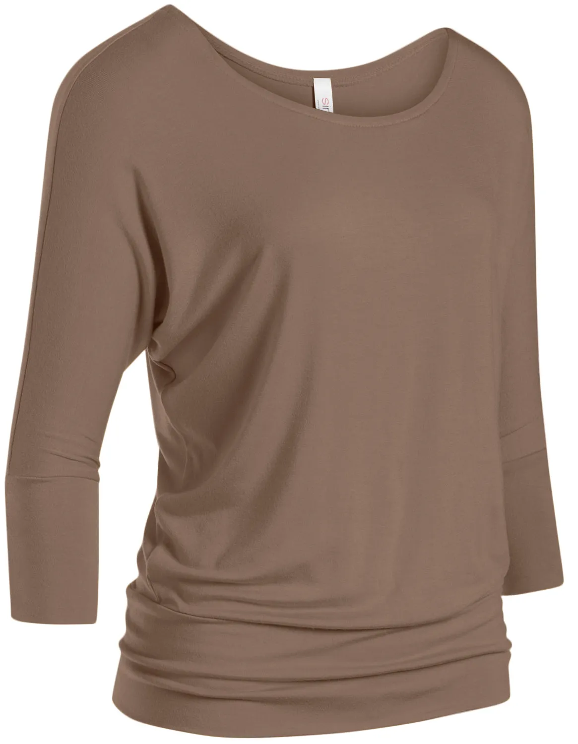Dazzling Dolman Drape Sleeve Printed Top