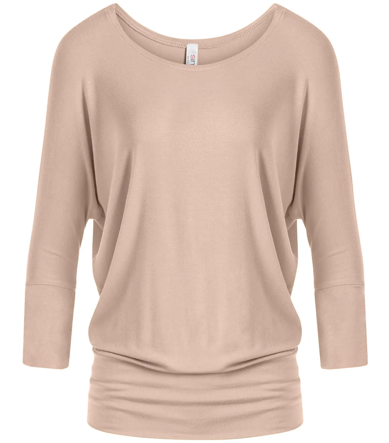 Dazzling Dolman Drape Sleeve Printed Top