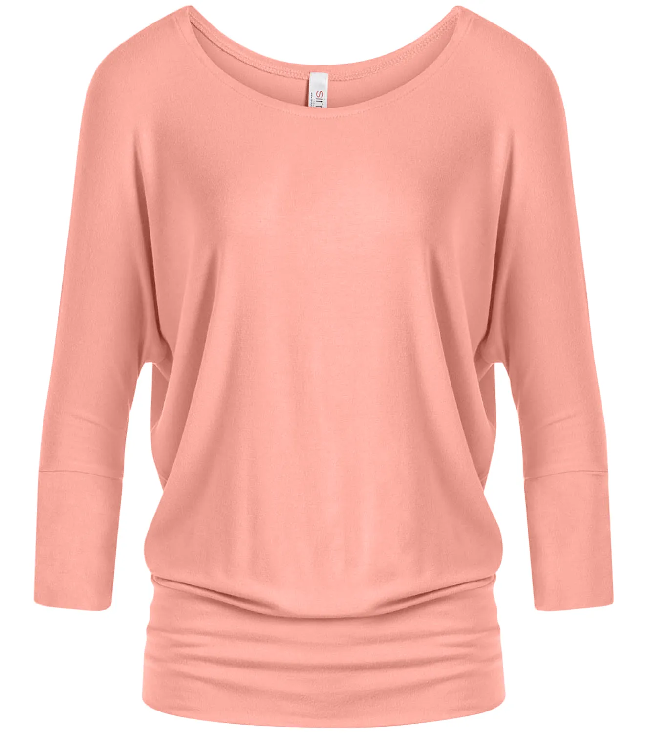 Dazzling Dolman Drape Sleeve Printed Top