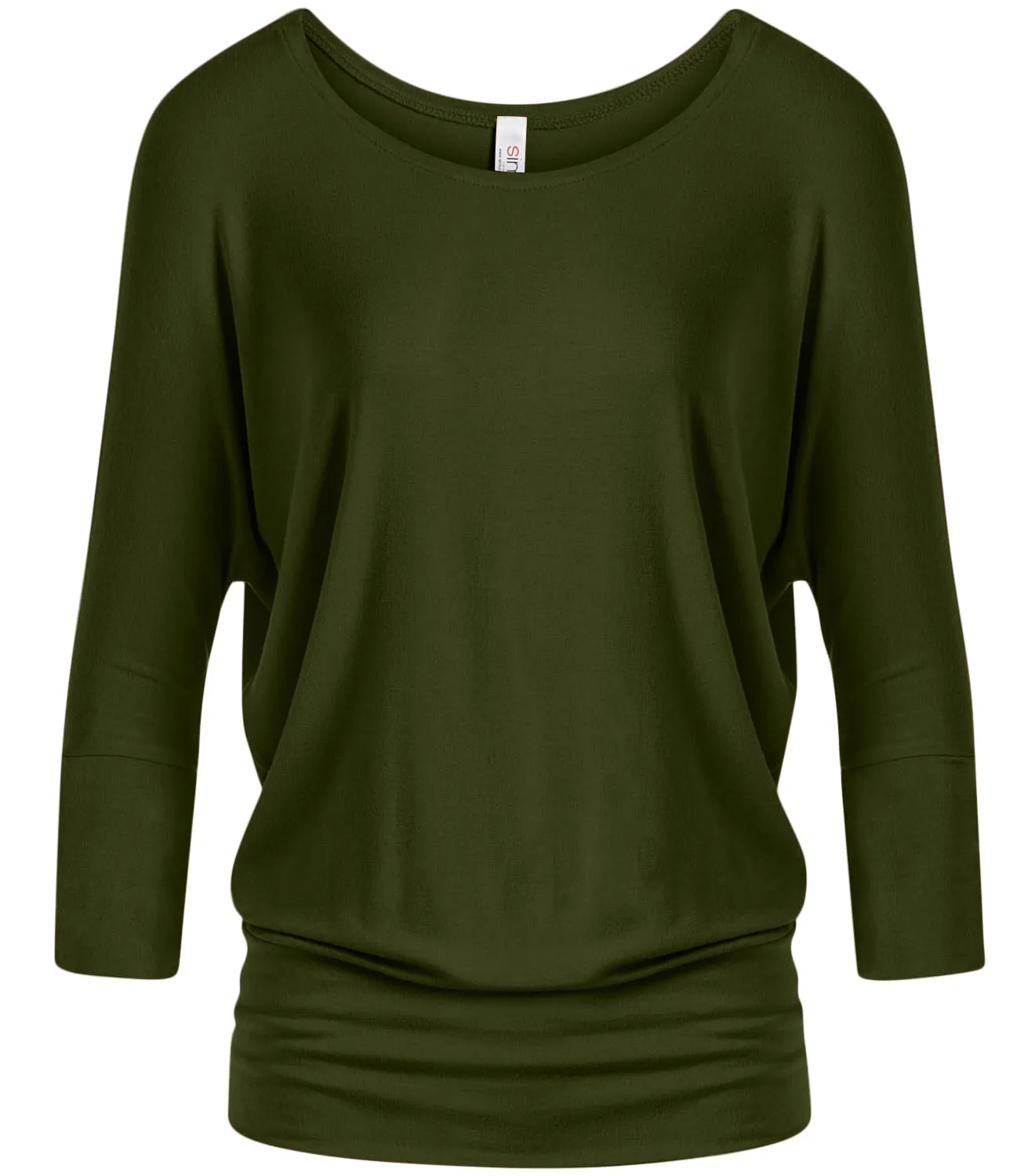 Dazzling Dolman Drape Sleeve Printed Top