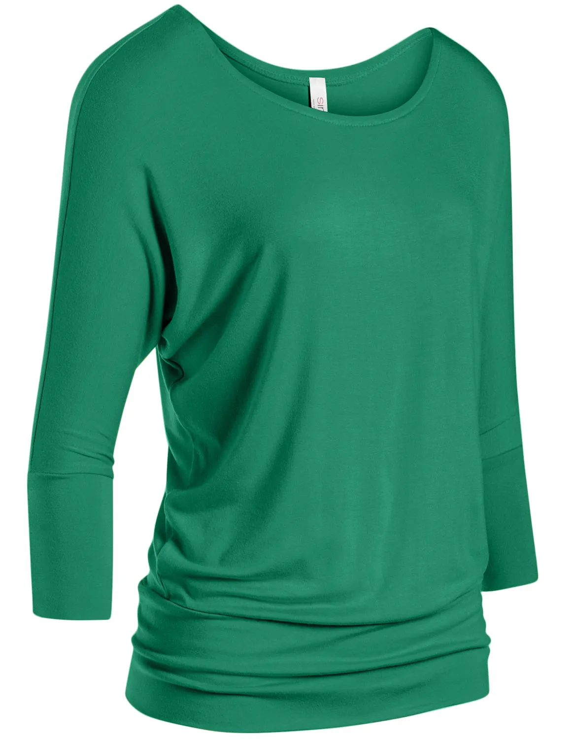 Dazzling Dolman Drape Sleeve Printed Top