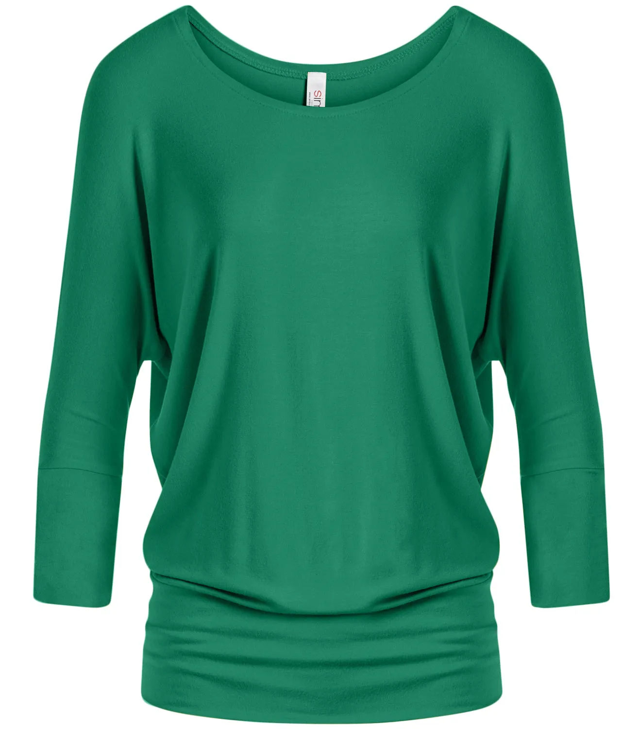 Dazzling Dolman Drape Sleeve Printed Top