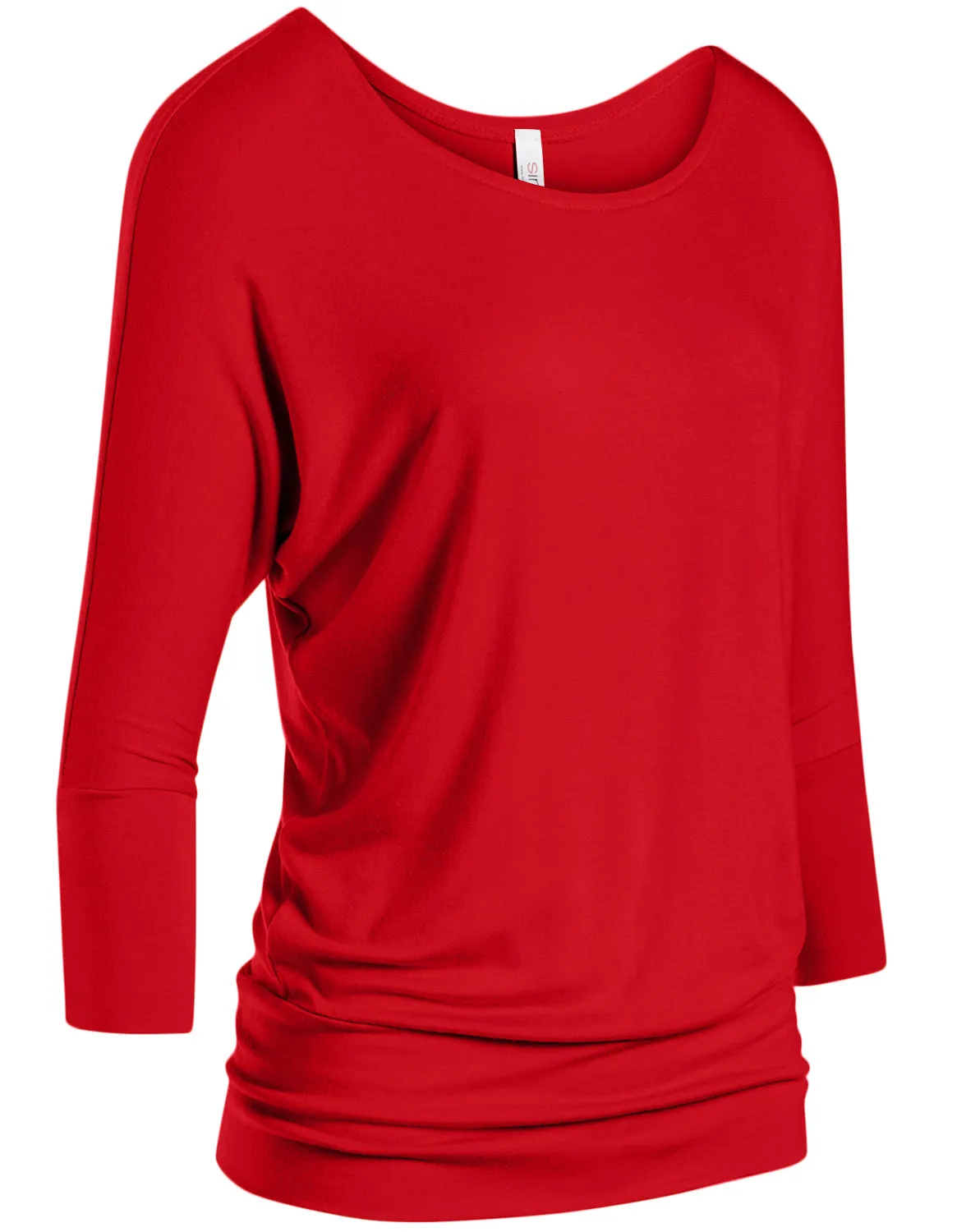 Dazzling Dolman Drape Sleeve Printed Top