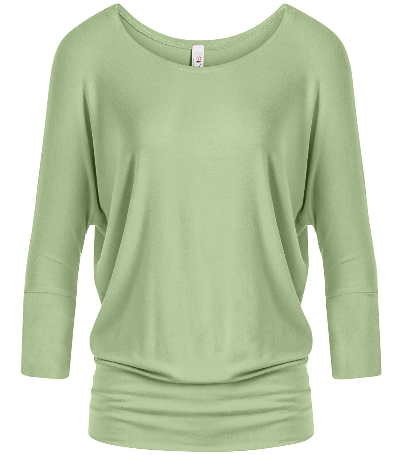 Dazzling Dolman Drape Sleeve Printed Top