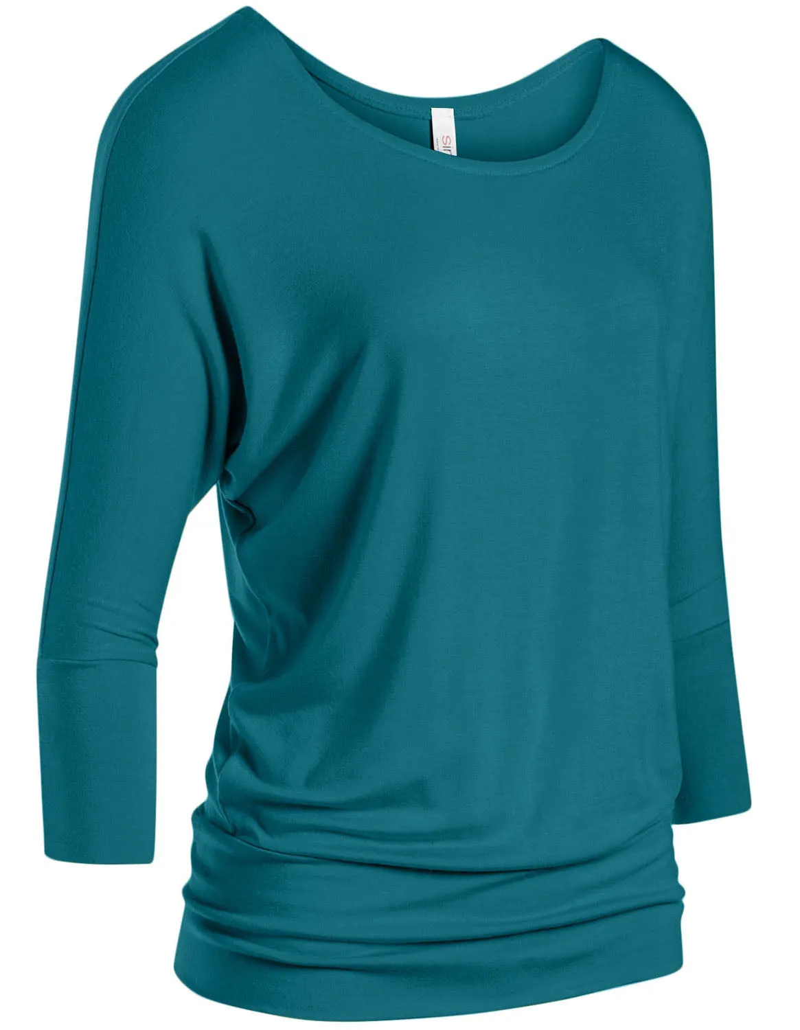Dazzling Dolman Drape Sleeve Printed Top