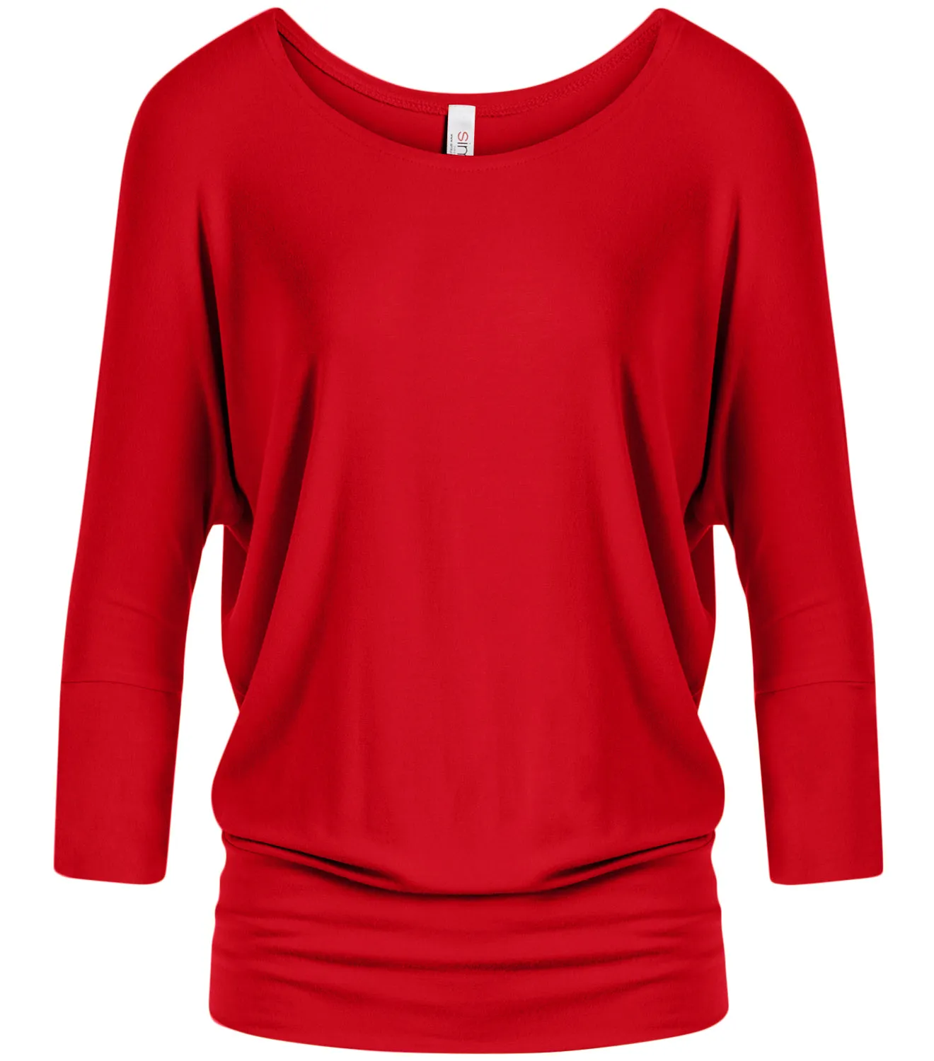 Dazzling Dolman Drape Sleeve Printed Top