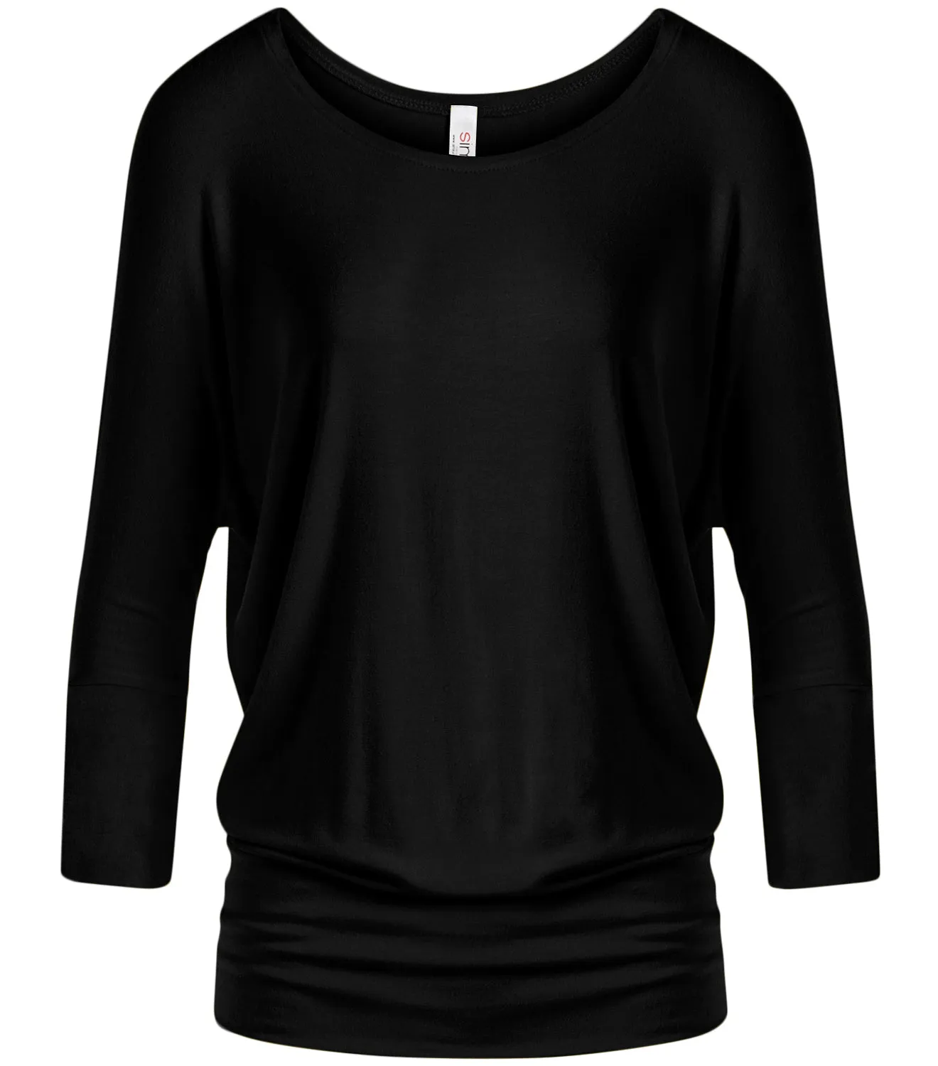 Dazzling Dolman Drape Sleeve Printed Top