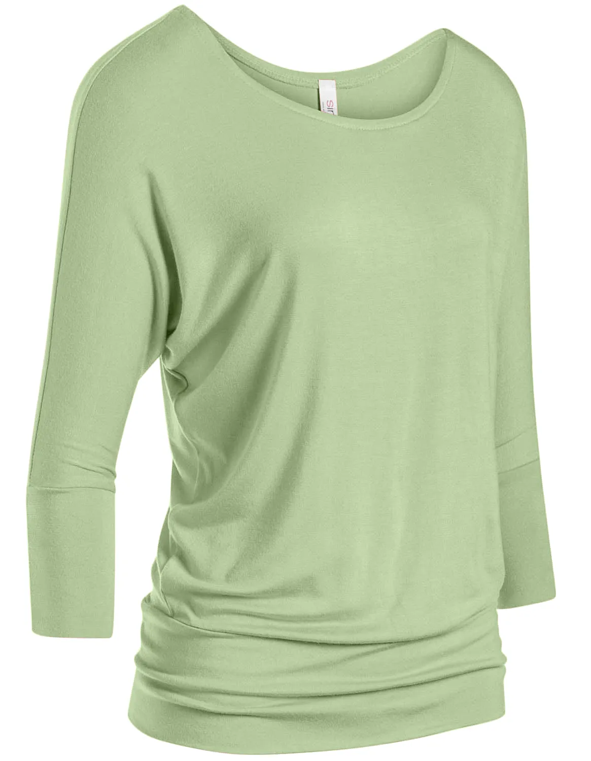 Dazzling Dolman Drape Sleeve Printed Top