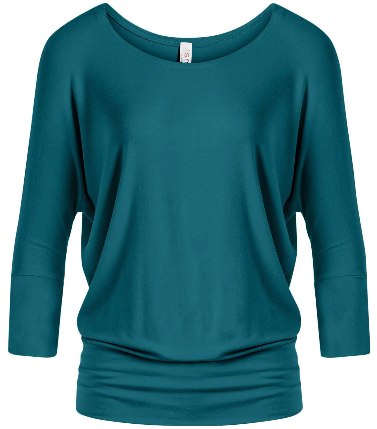 Dazzling Dolman Drape Sleeve Printed Top