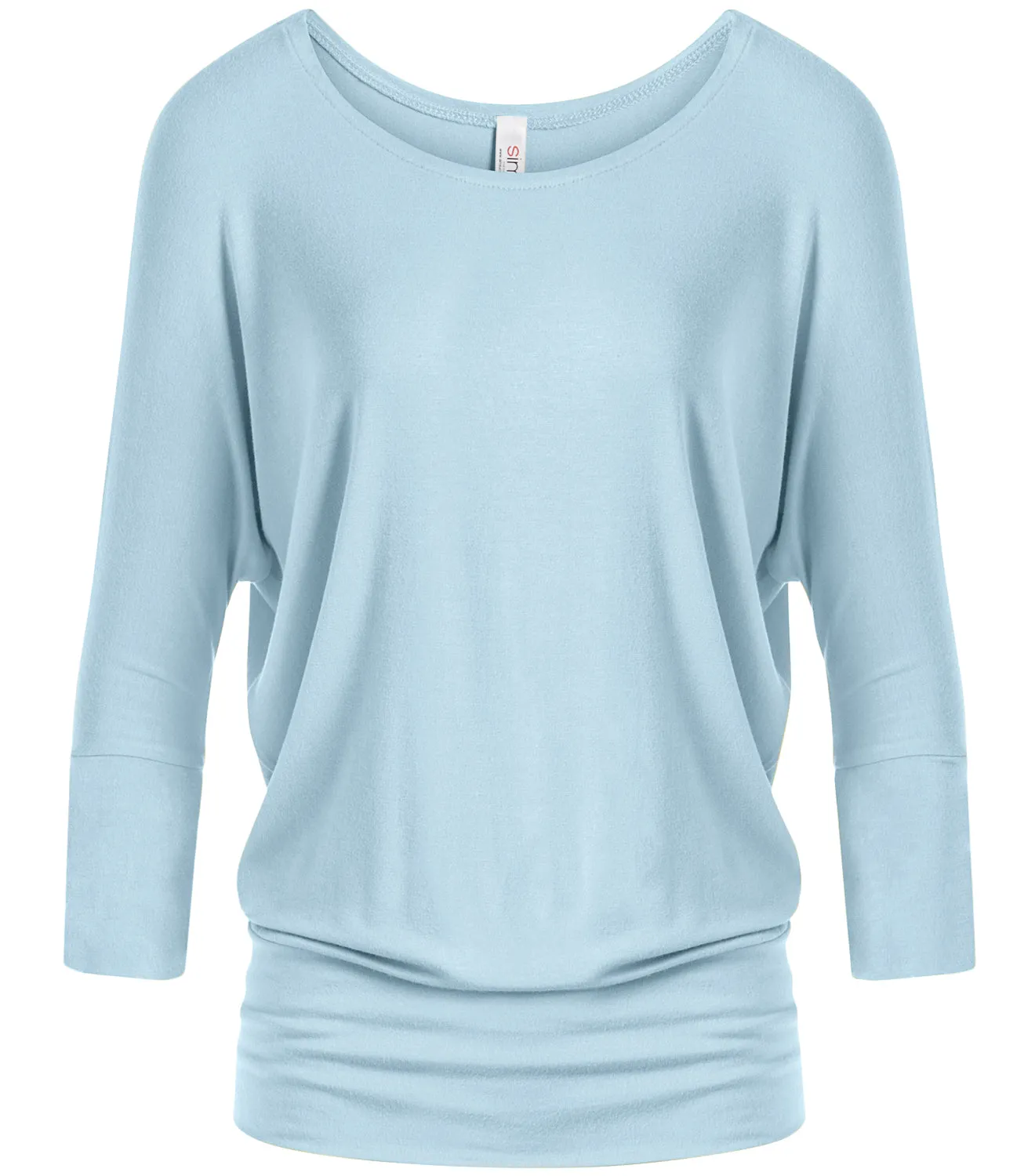 Dazzling Dolman Drape Sleeve Printed Top
