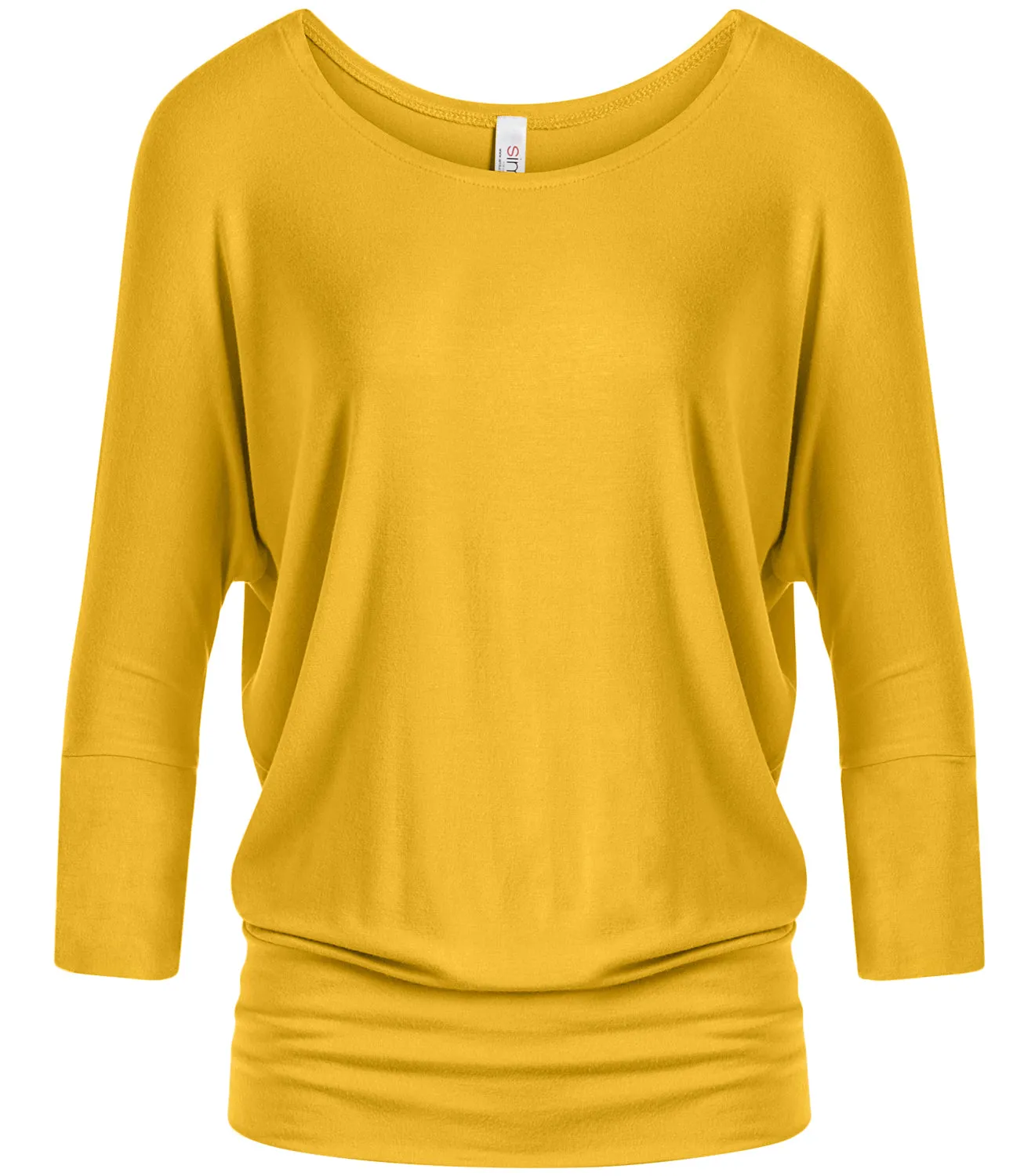 Dazzling Dolman Drape Sleeve Printed Top