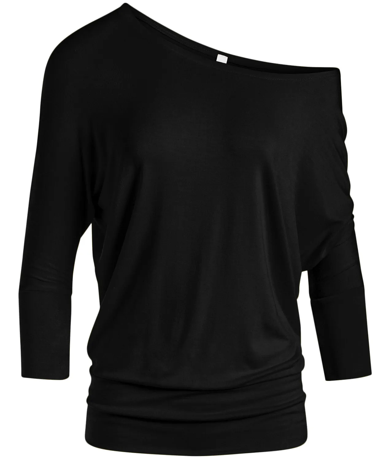 Dazzling Dolman Drape Sleeve Printed Top