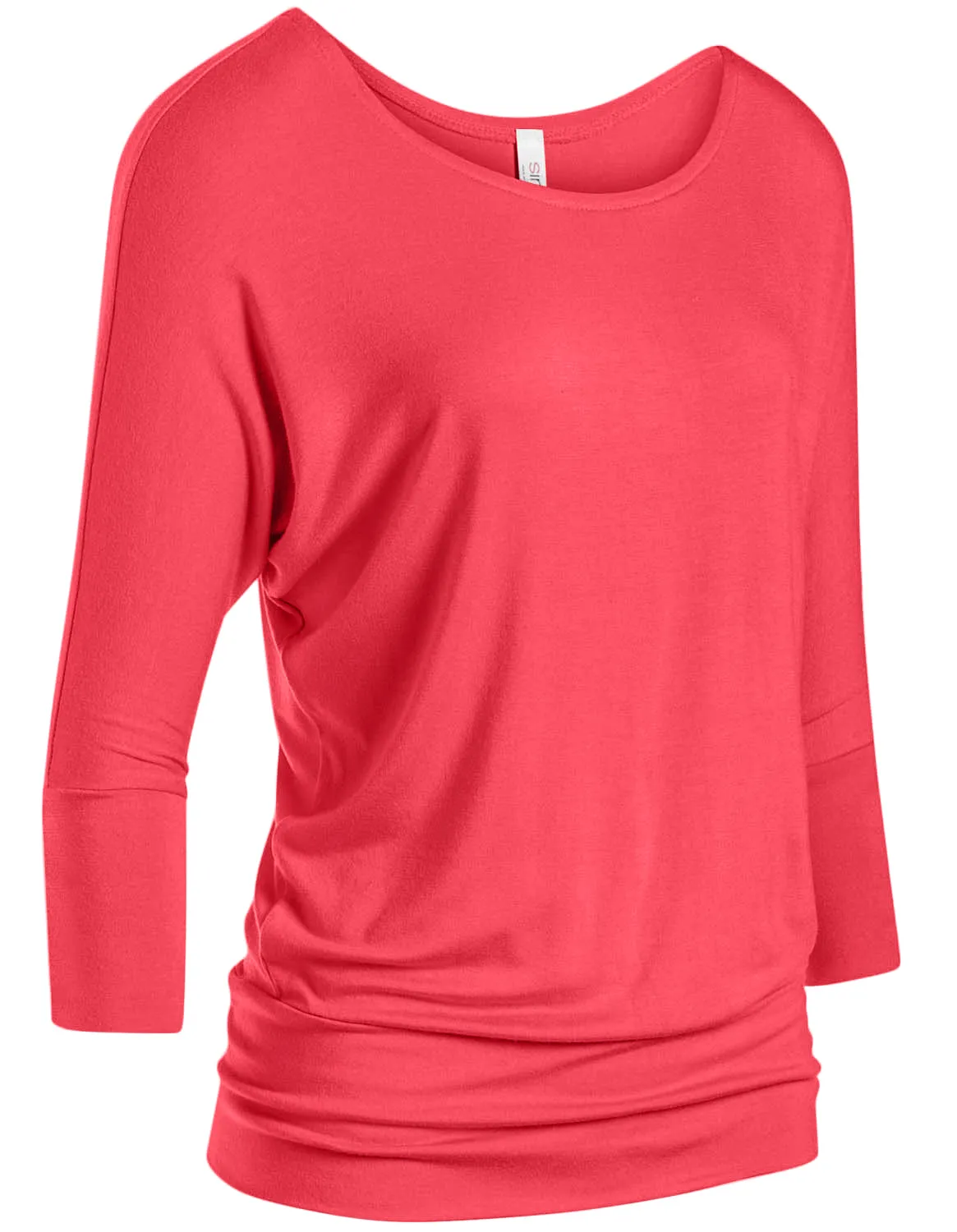 Dazzling Dolman Drape Sleeve Printed Top