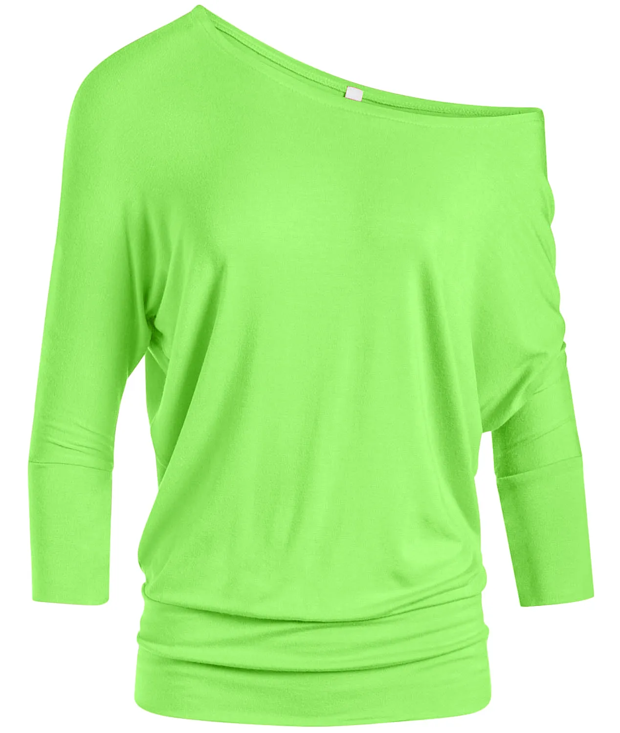 Dazzling Dolman Drape Sleeve Printed Top