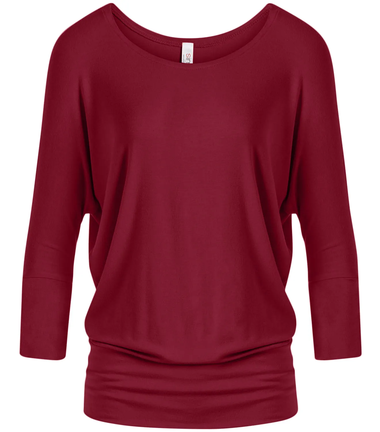 Dazzling Dolman Drape Sleeve Printed Top
