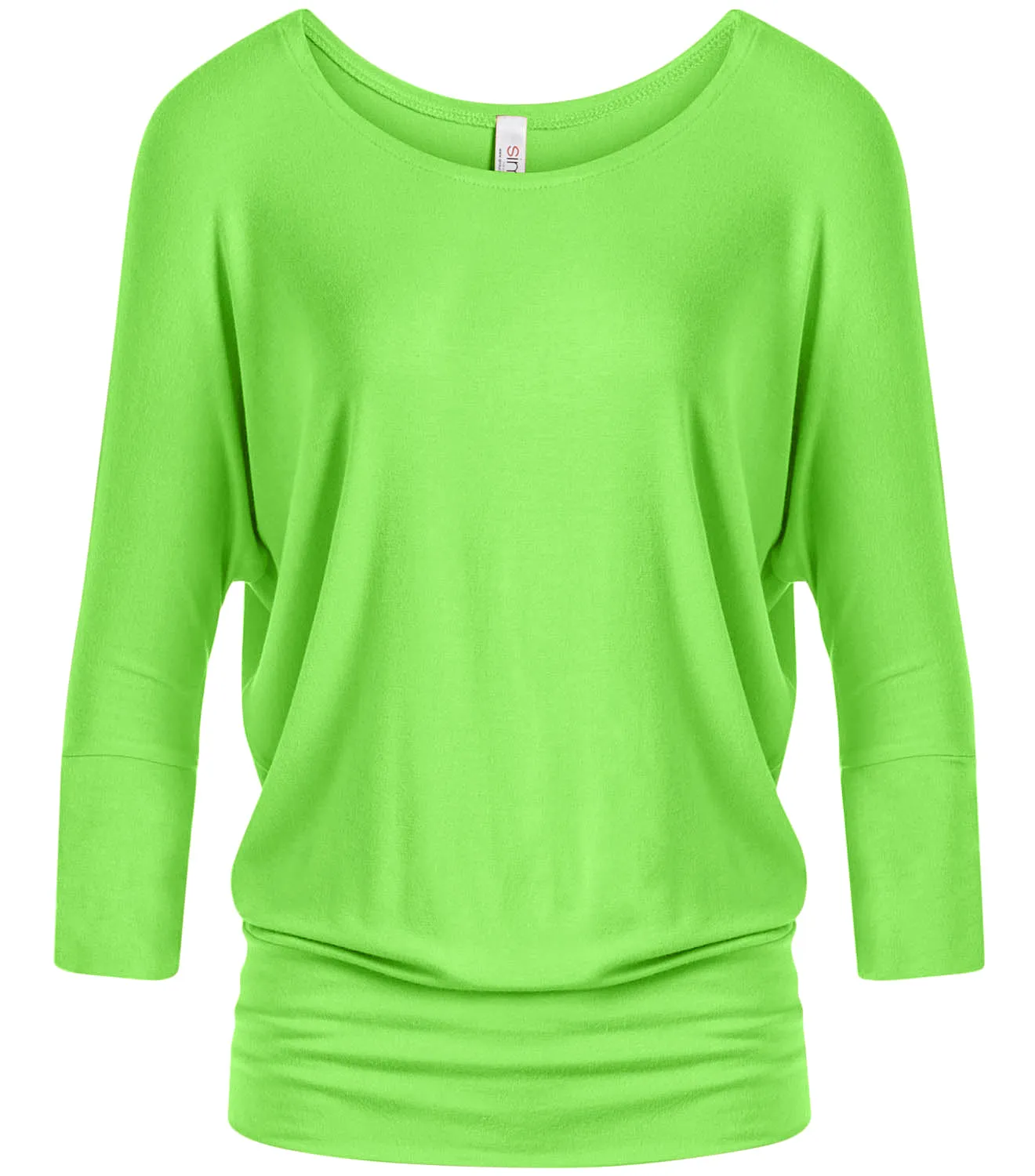 Dazzling Dolman Drape Sleeve Printed Top