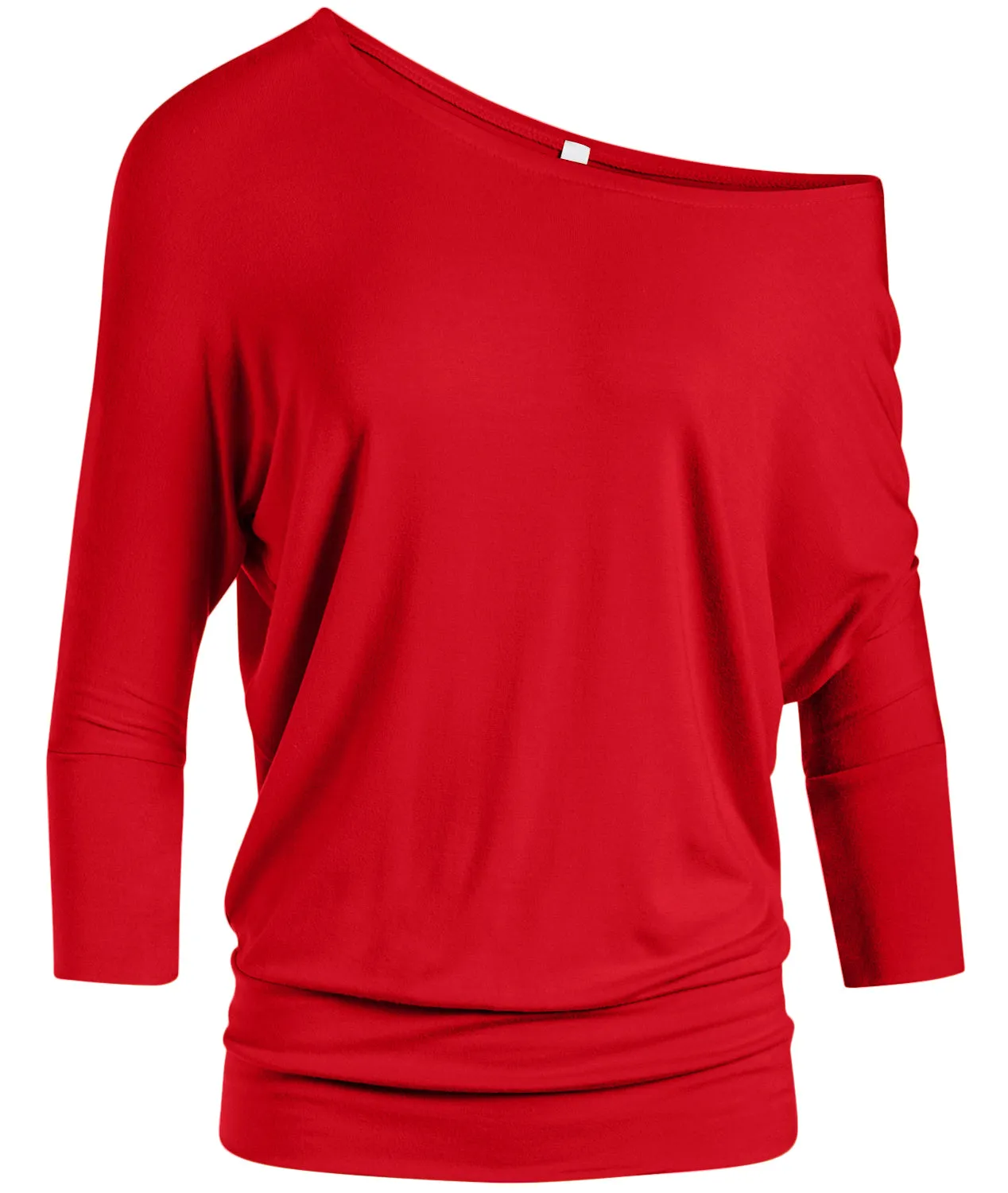 Dazzling Dolman Drape Sleeve Printed Top