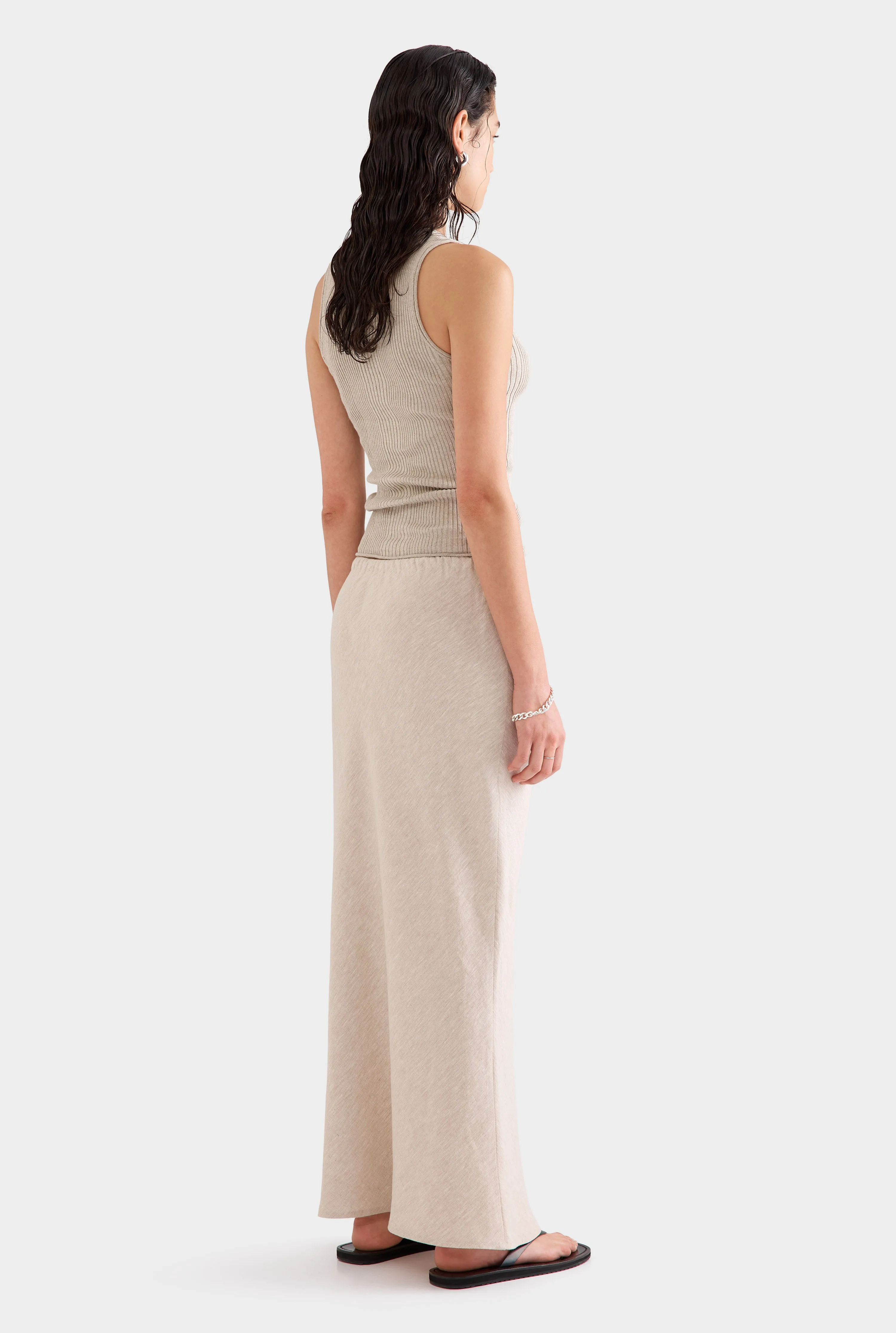 Drawstring Bias Skirt 2.0 - Sand